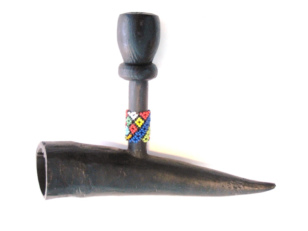 Traditional Zulu Beaded Dagga Pipe